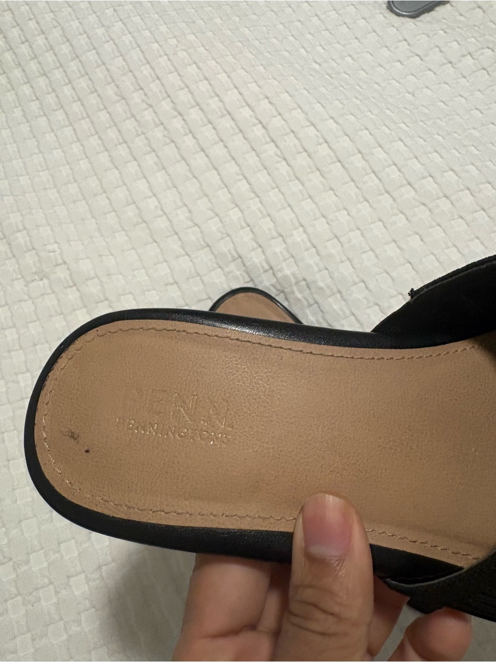 Penningtons Black Wide width Slide Mules - Picture 5 of 9